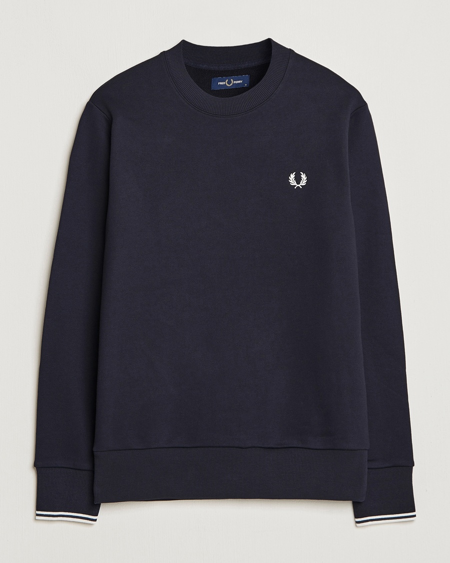 Fred Perry Crew Neck Sweatshirt Navy – Blue