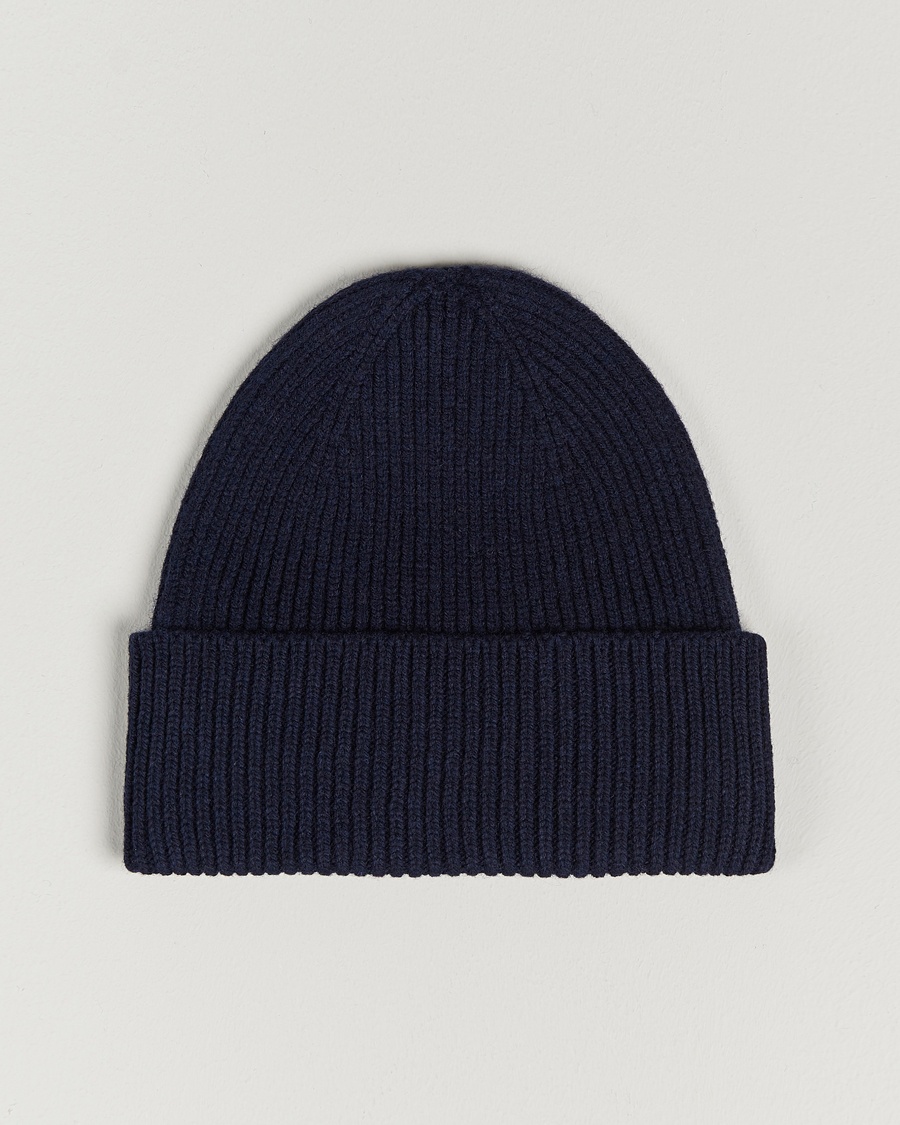 Men | Alla produkter | Colorful Standard | Merino Wool Beanie Navy Blue