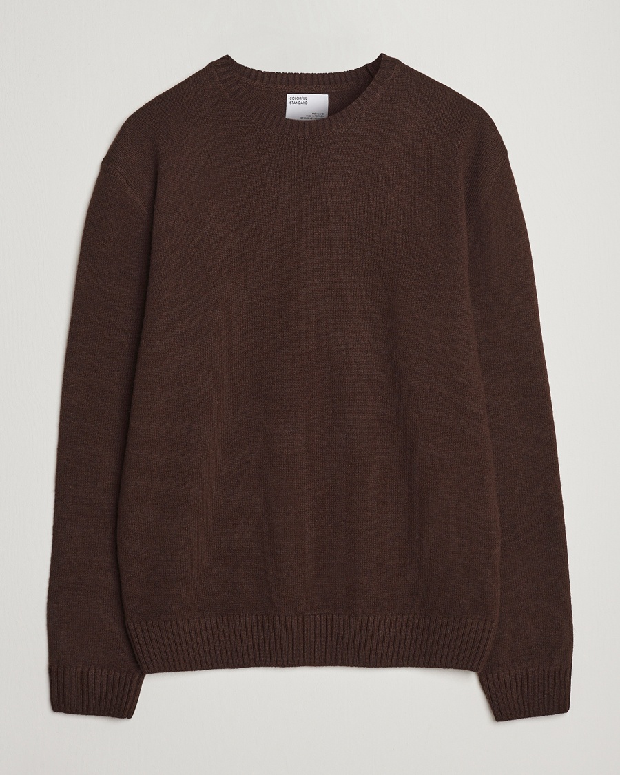 Men | Clothing | Colorful Standard | Classic Merino Wool Crew Neck Coffee Brown