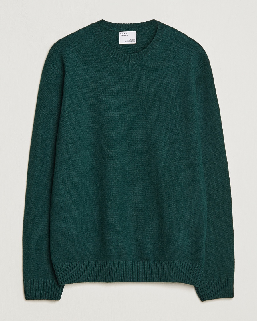 Colorful Standard Classic Merino Wool Crew Neck Emerald Green – Green