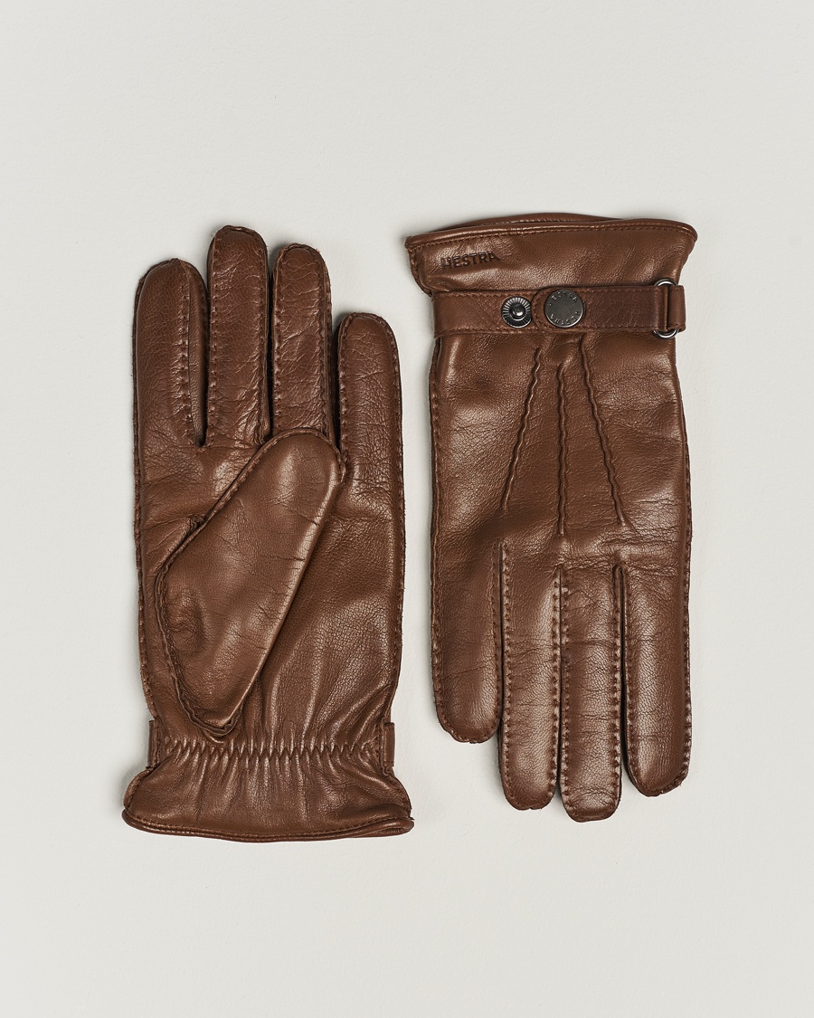 Hestra Jake Wool Lined Buckle Glove Light Brown – Brown