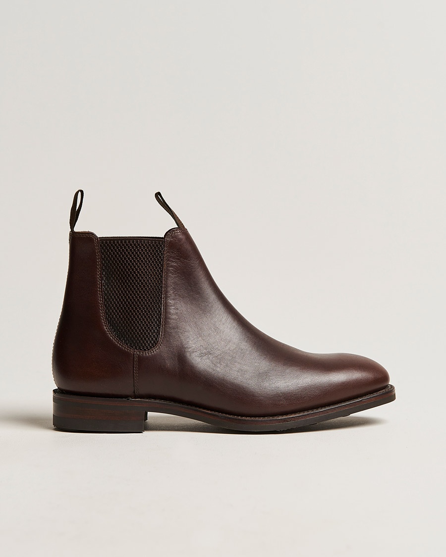 Loake 1880 Chatsworth Chelsea Boot Dk Brown Waxy Calf – Brown