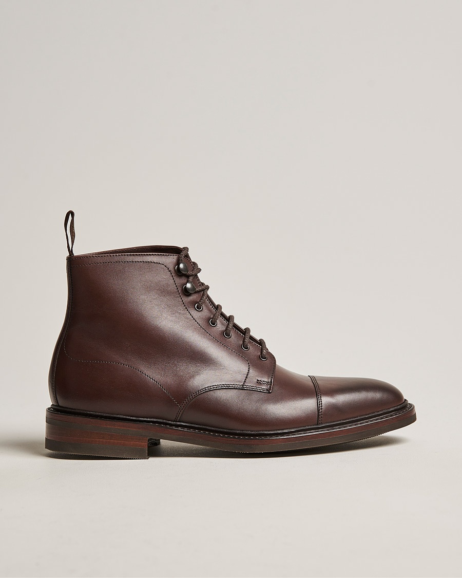 Men | Lace-up Boots | Loake 1880 | Roehampton Boot Dk Brown Burnished Calf