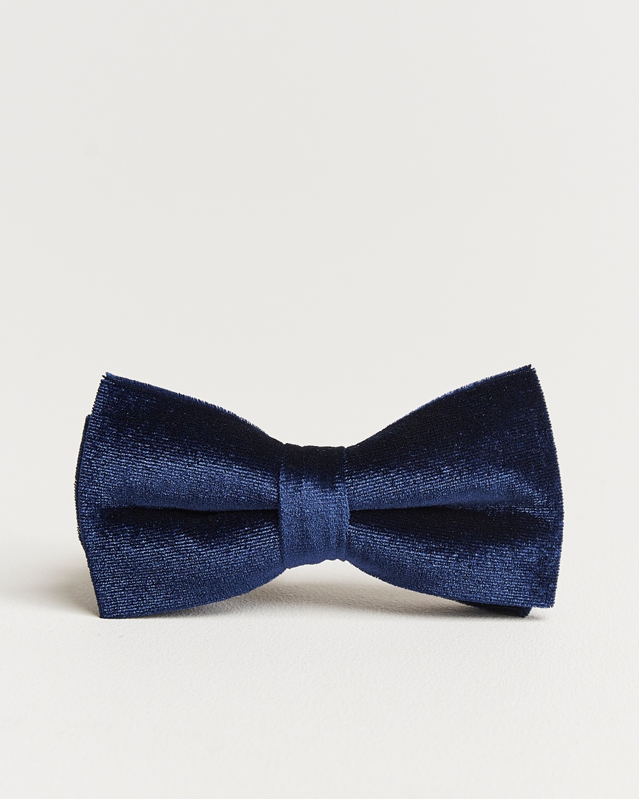Amanda Christensen Velvet Pre Tie Navy – Blue