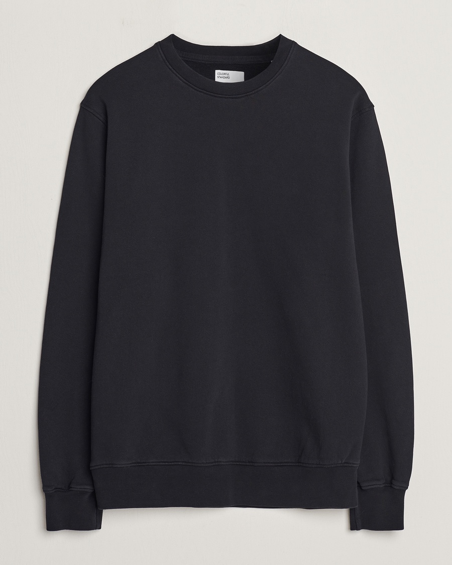 Colorful Standard Classic Organic Crew Neck Sweat Deep Black – Black