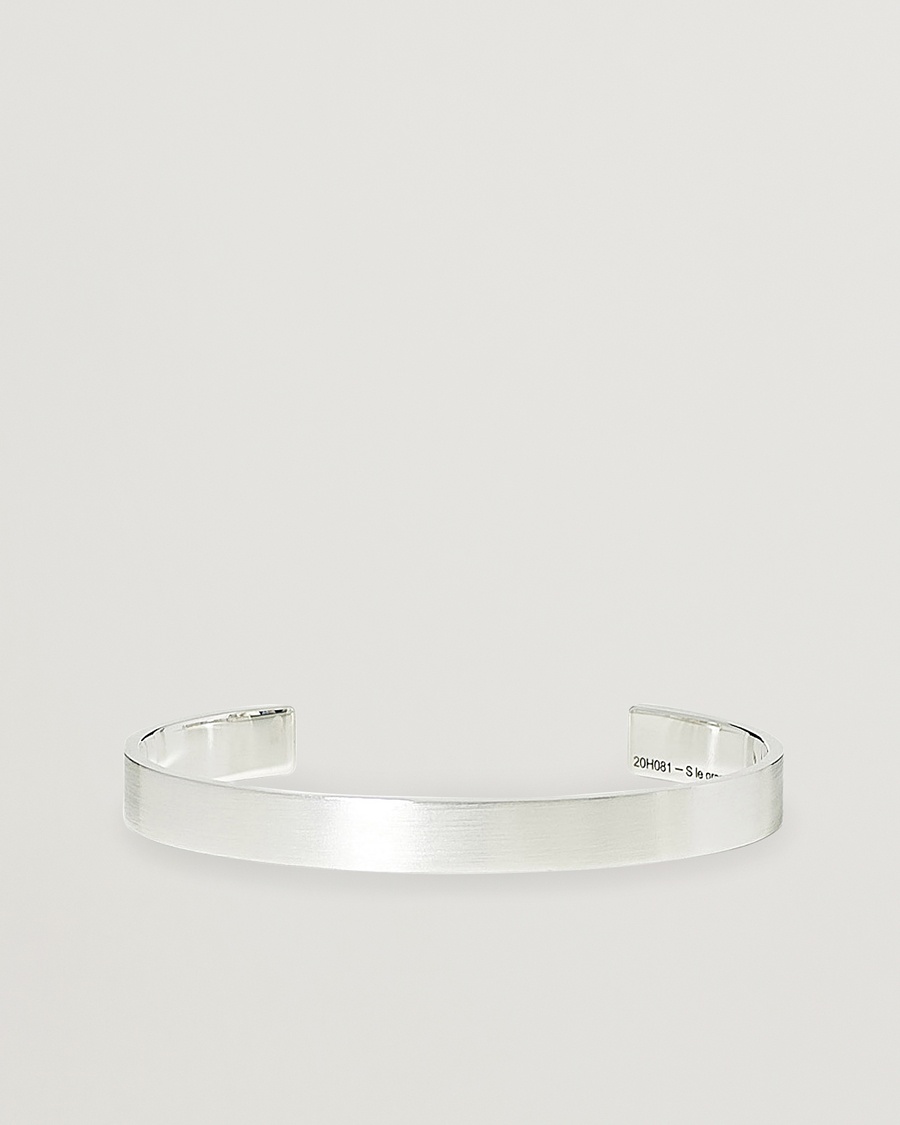 LE GRAMME Ribbon Bracelet Brushed Sterling Silver 21g – Silver