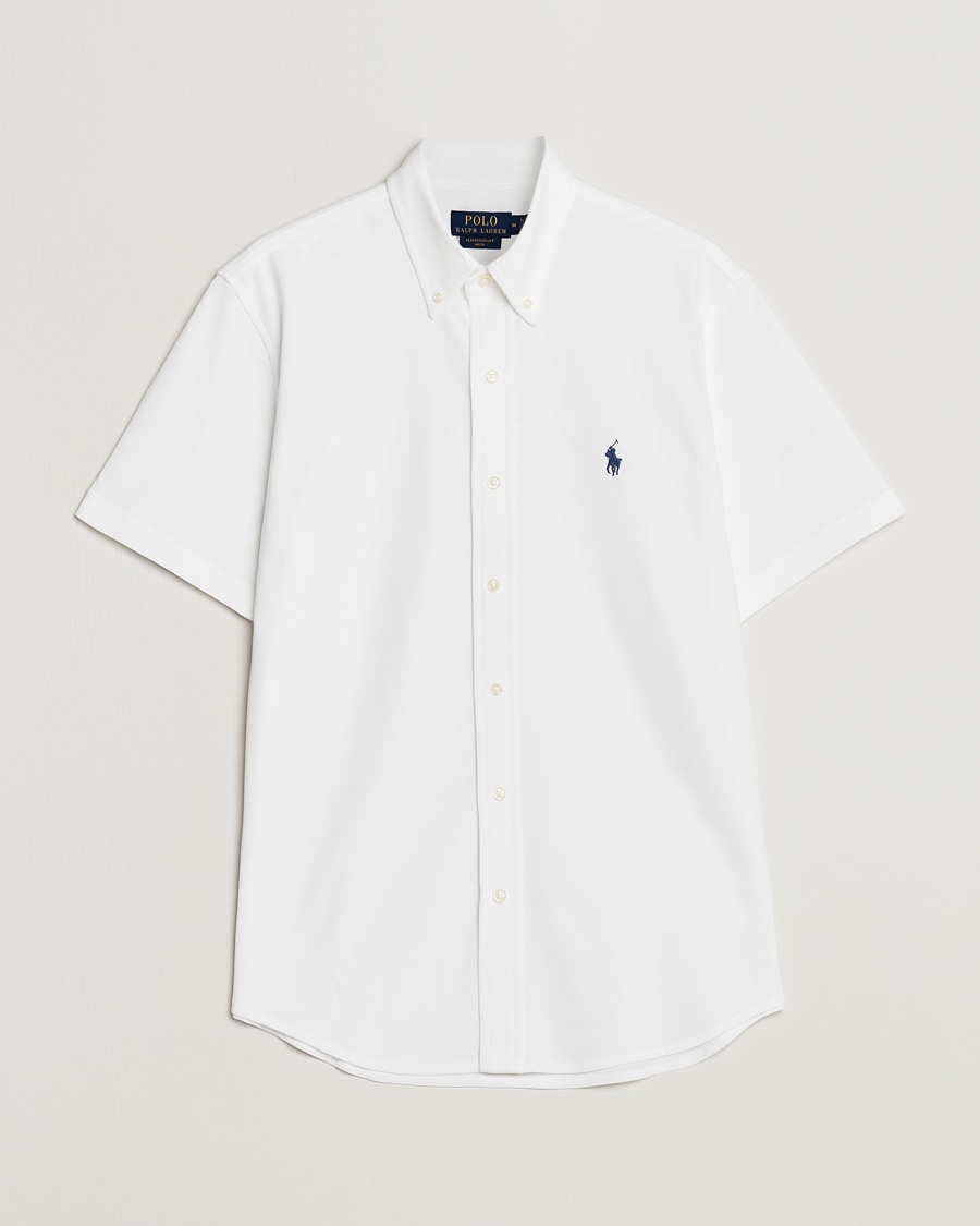 Polo Ralph Lauren Featherweight Mesh Short Sleeve Shirt White – White