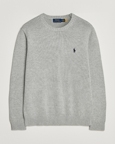 Polo Ralph Lauren Cotton Crew Neck Sweater Andover Heather – Grey