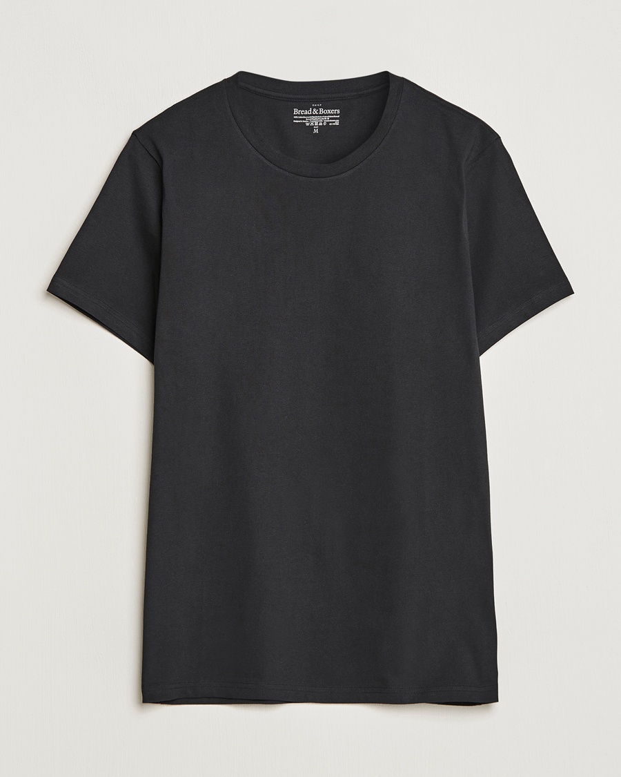 Men | T-Shirts | Bread & Boxers | Crew Neck Regular T-Shirt Black