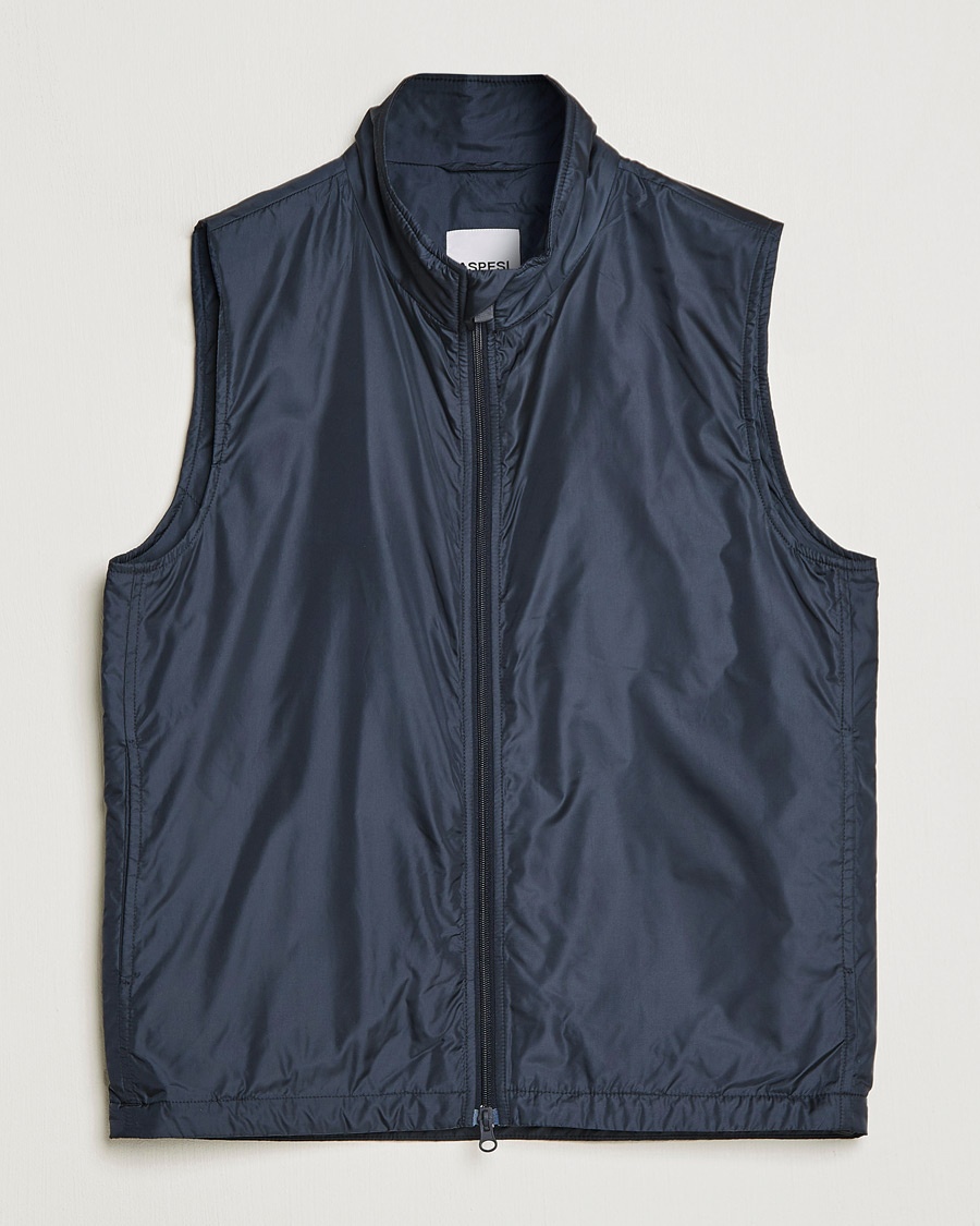 Aspesi Vernes Nylon Gilet Navy at CareOfCarl.com Aspesi Vernes Nylon Gilet Navy at CareOfCarl.com