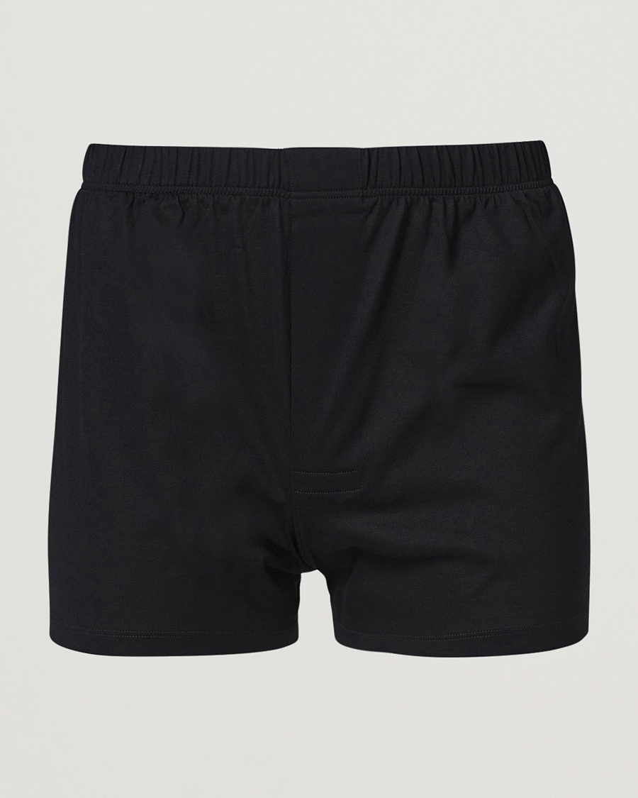 Bresciani Cotton Boxer Brief Black – Black