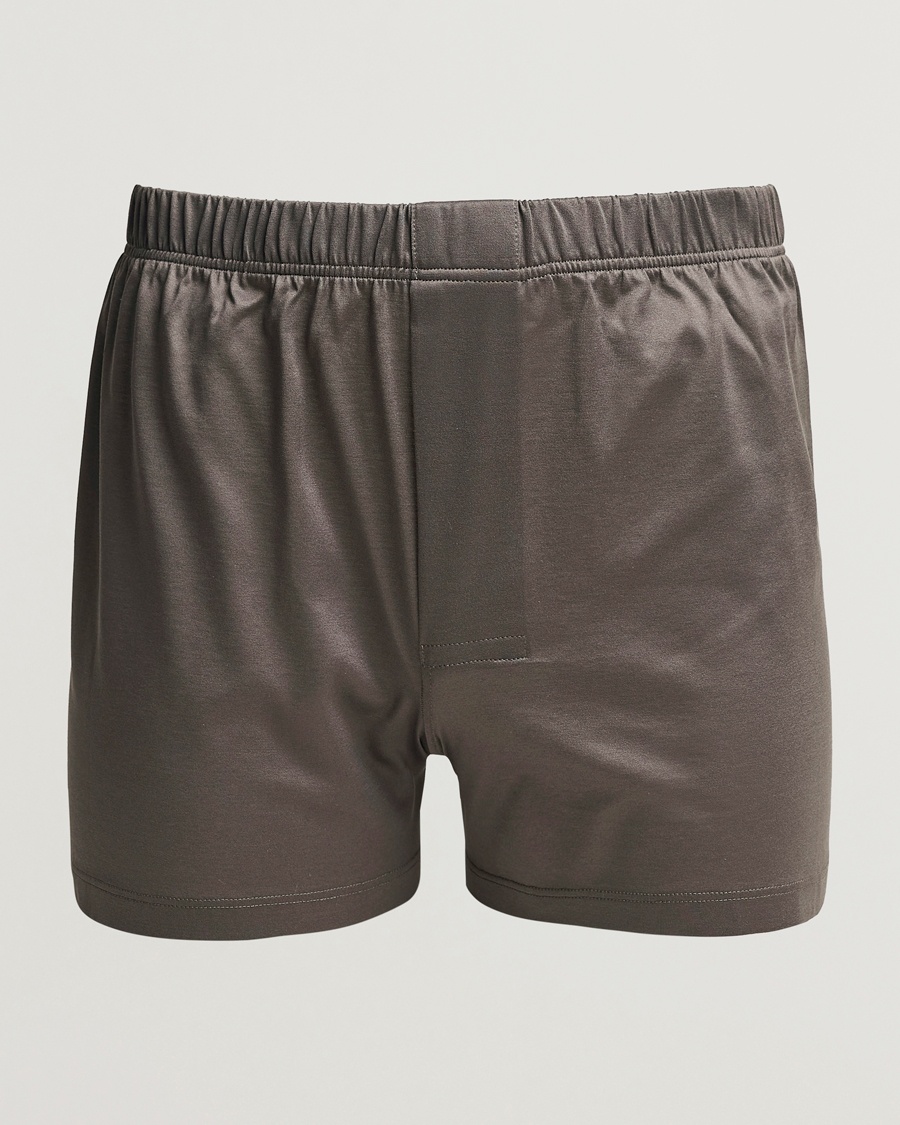 Men | Underwear | Bresciani | Cotton Boxer Brief Grey