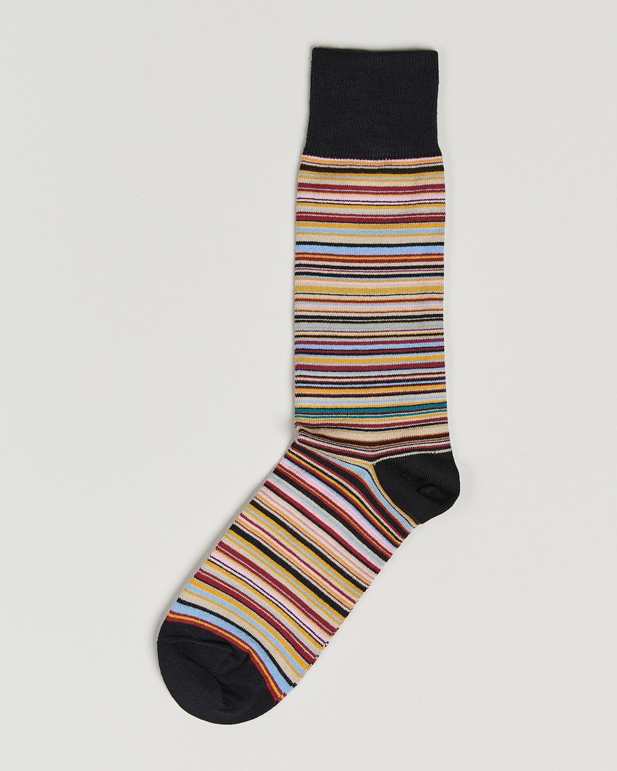 Men | Underwear & Socks | Paul Smith | Mulitstripe Socks Black