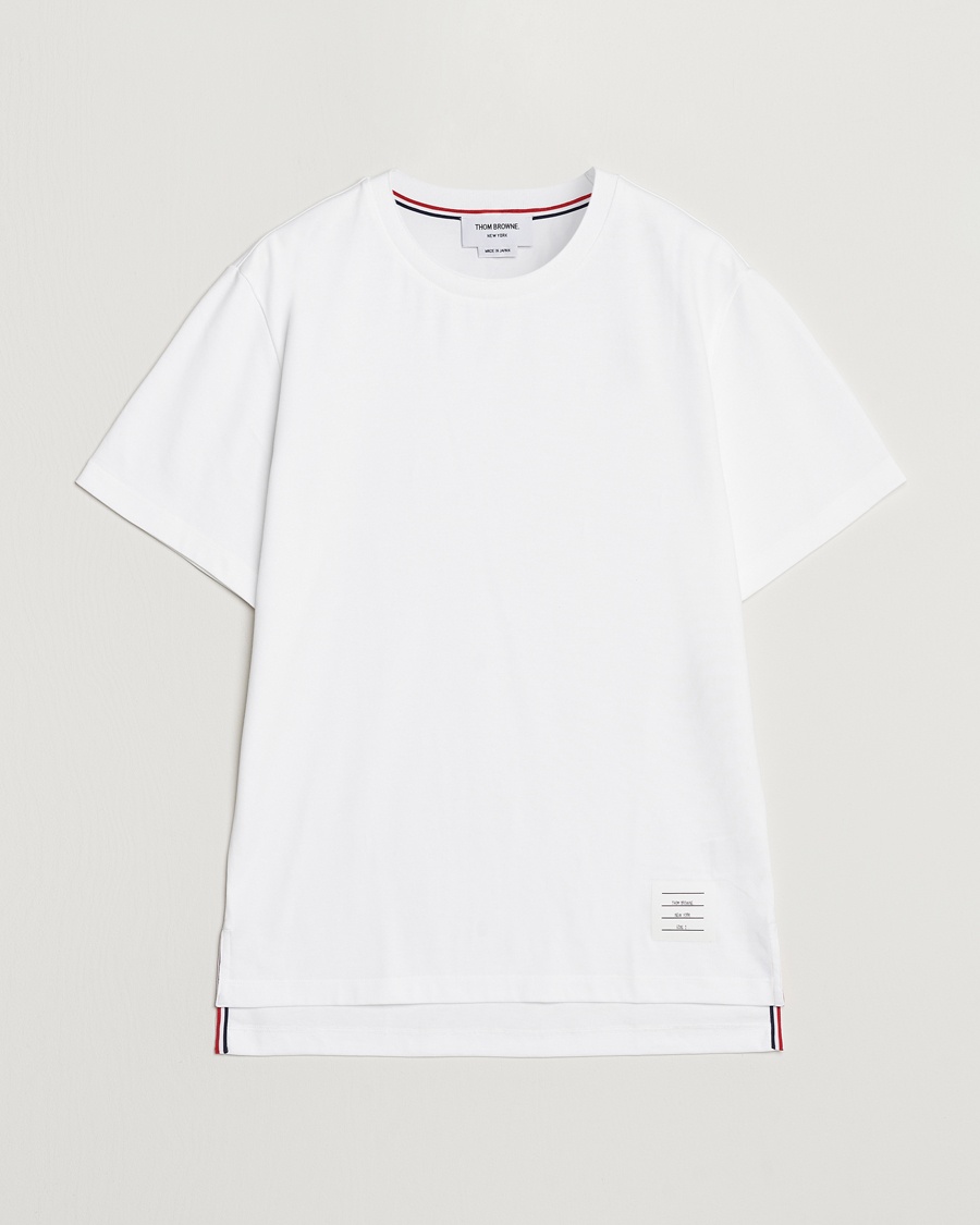 Thom Browne Relaxed Fit Short Sleeve T-Shirt White – White