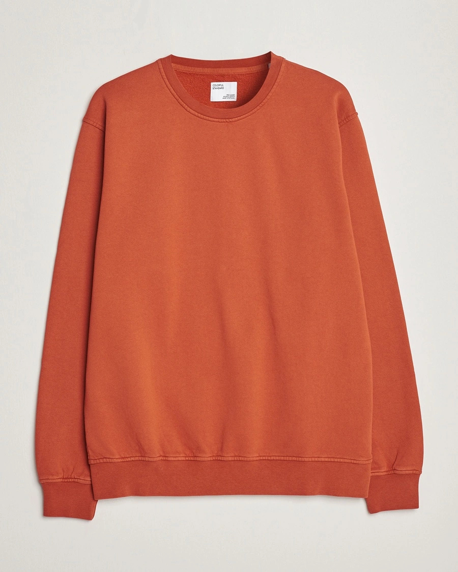 Men | Clothing | Colorful Standard | Classic Organic Crew Neck Sweat Dark Amber