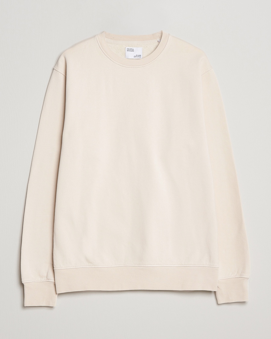 Men | Clothing | Colorful Standard | Classic Organic Crew Neck Sweat Ivory White