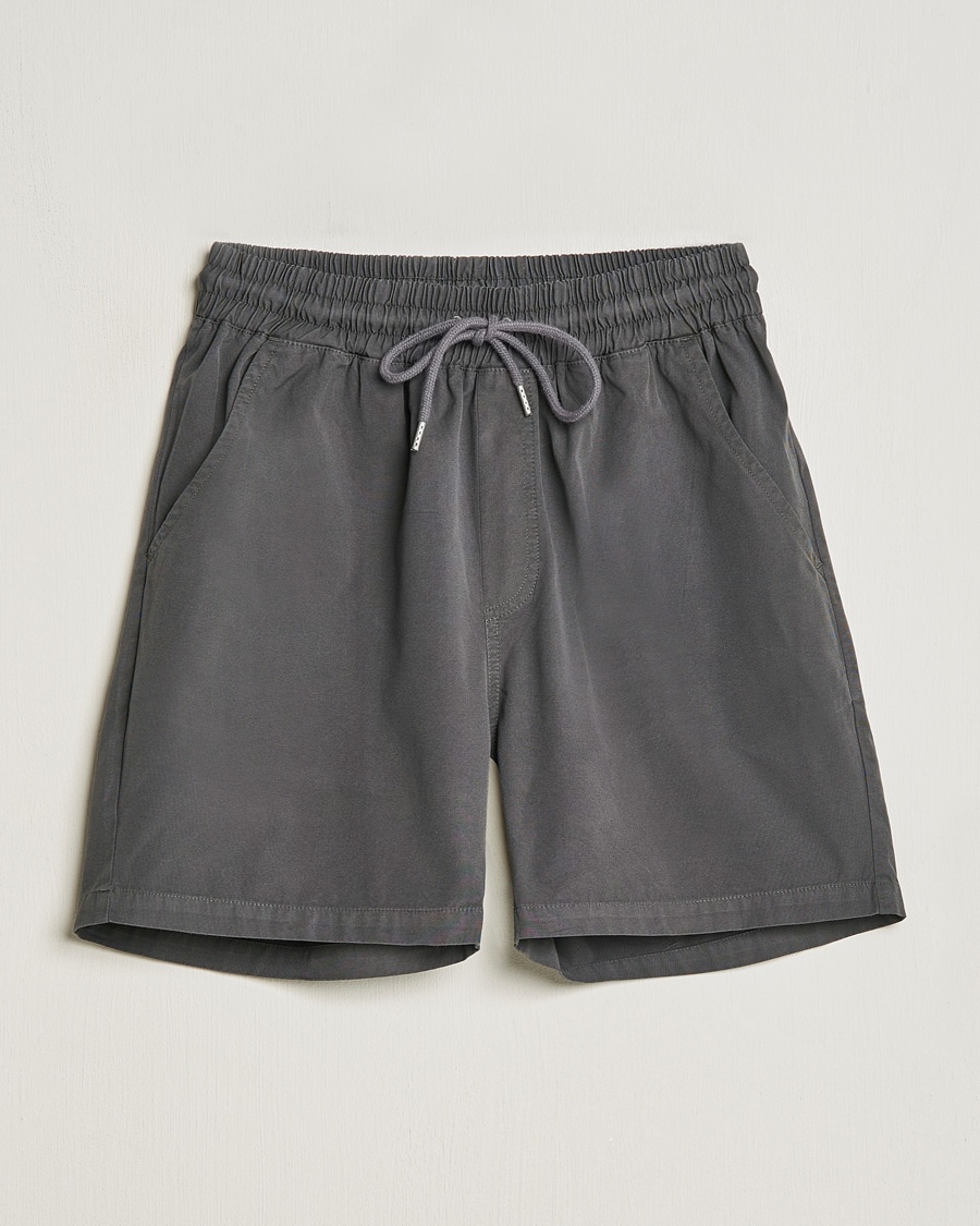 Colorful Standard Classic Organic Twill Drawstring Shorts Lava Grey – Grey