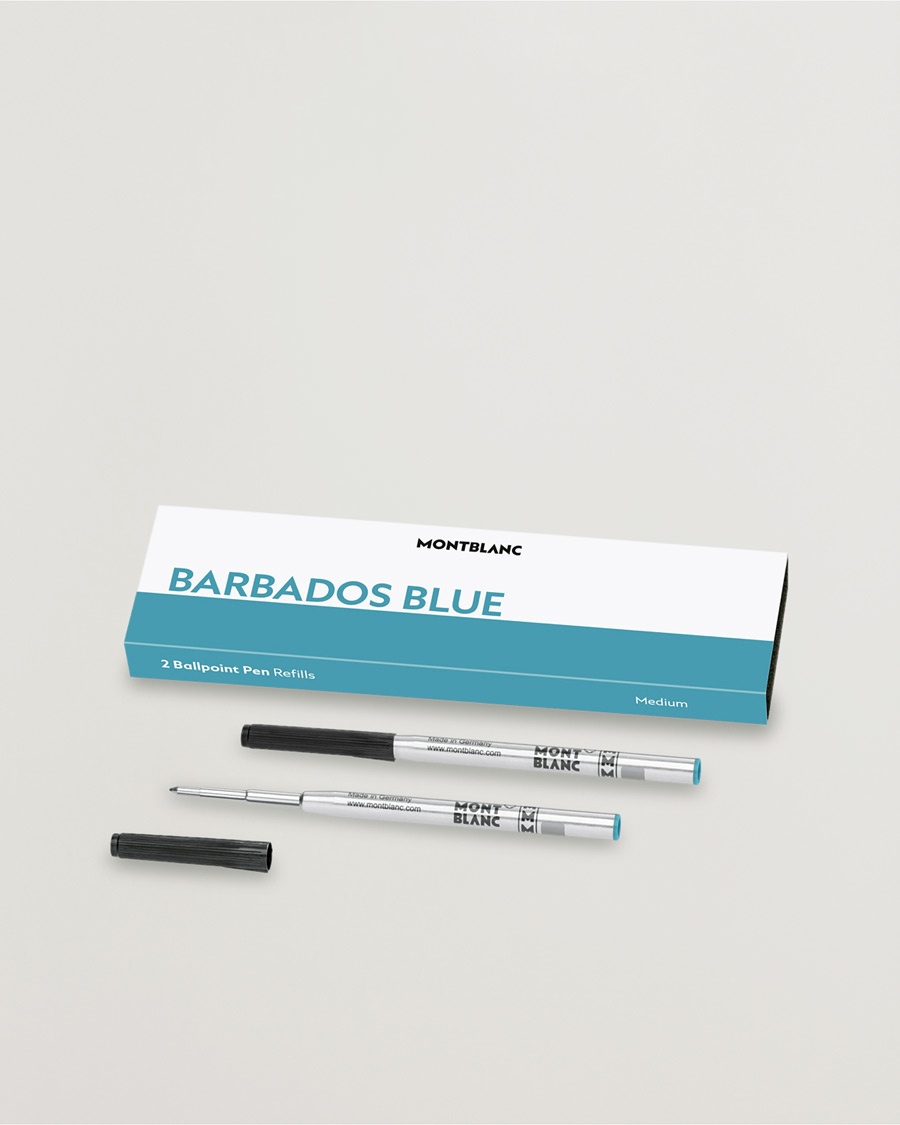 Montblanc 2 Ballpoint Pen Refills Barbados Blue – Blue
