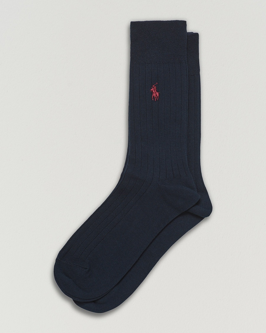 Polo Ralph Lauren 2-Pack Egyptian Cotton Socks Navy – Blue