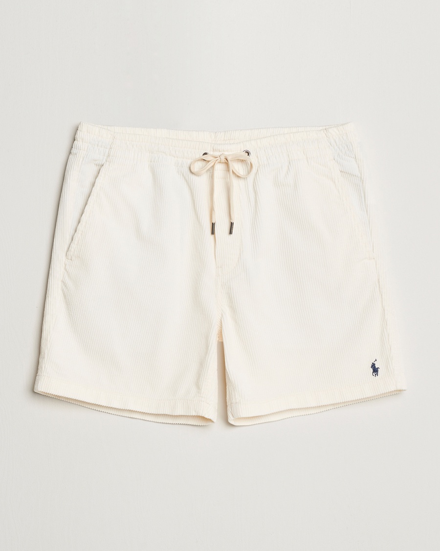 Polo Ralph Lauren Prepster Corduroy Drawstring Shorts Warm White – White