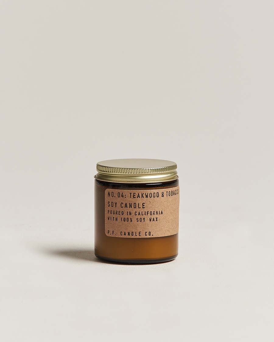 P.F. Candle Co. Soy Candle No. 4 Teakwood & Tobacco 99g - Size: one size