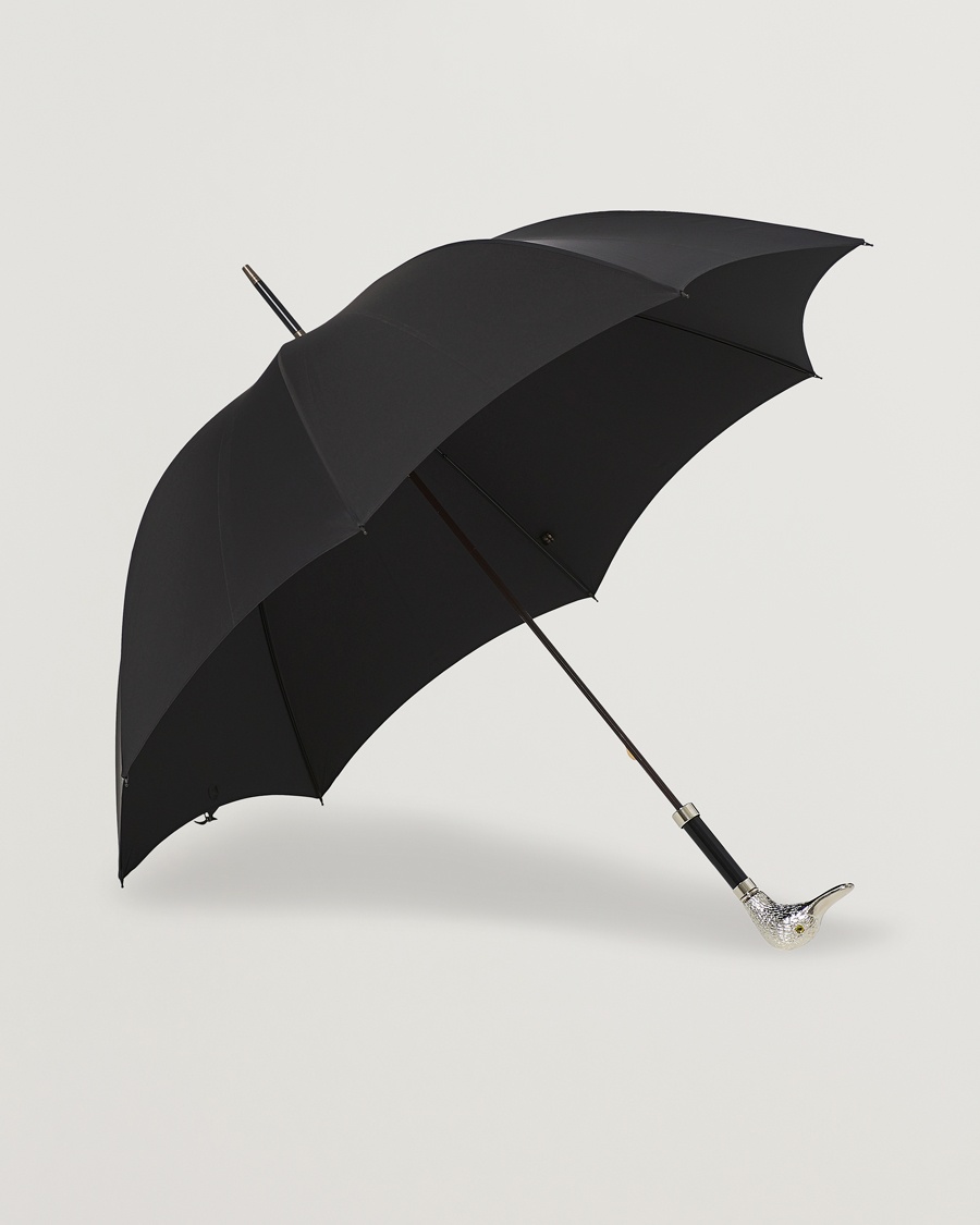 Fox Umbrellas Silver Duck Umbrella Black Black – Black
