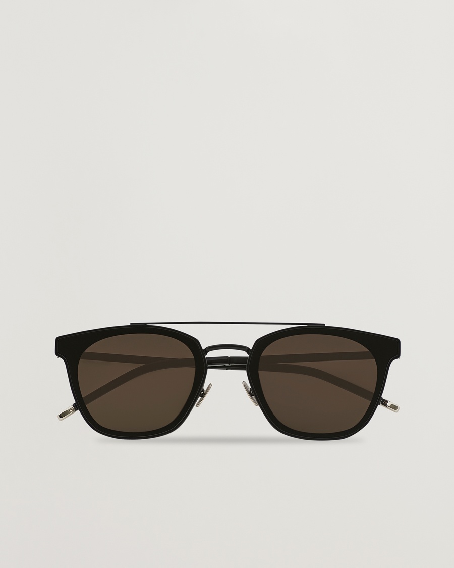Saint Laurent SL 28 Sunglasses Black/Grey – Black