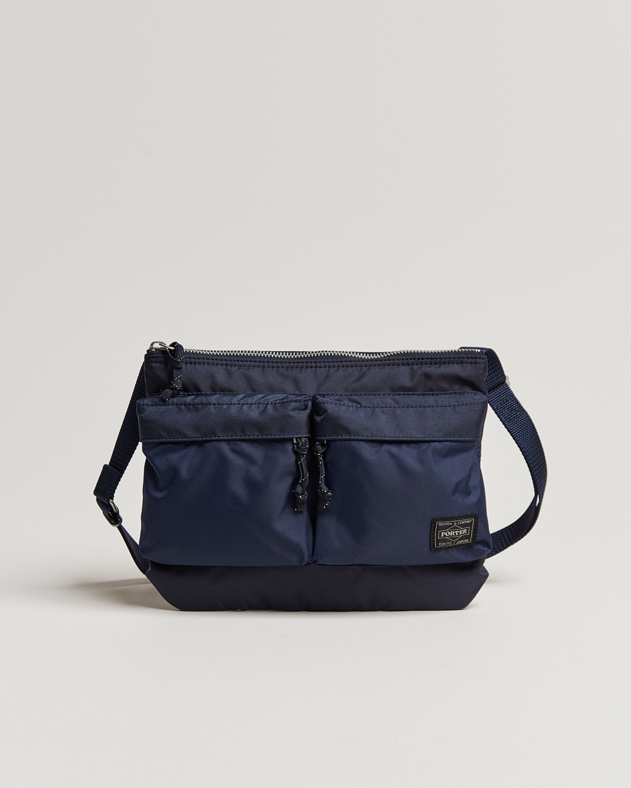 Porter-Yoshida & Co. Force Small Shoulder Bag Navy Blue – Blue
