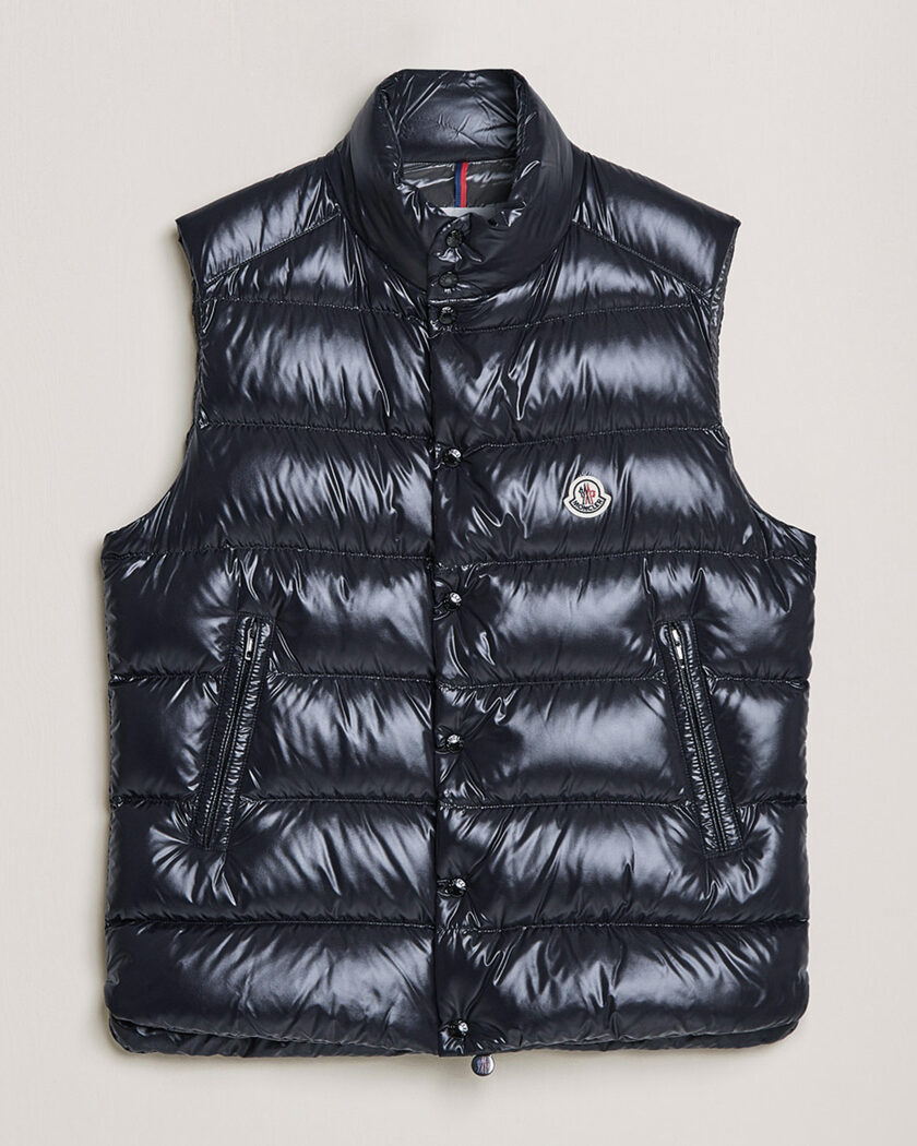 Moncler Tibb Down Vest Navy – Blue