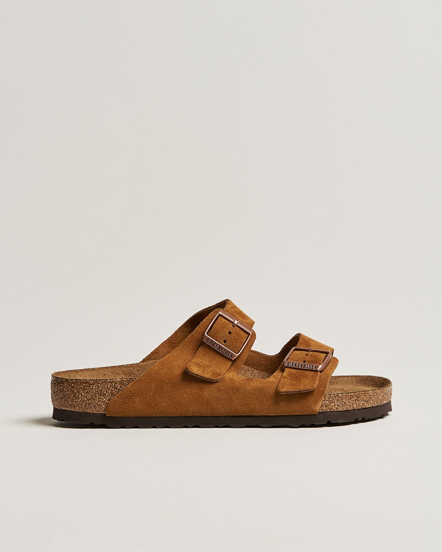 Men | Sandals & Slides | BIRKENSTOCK | Arizona Soft Footbed Mink Suede