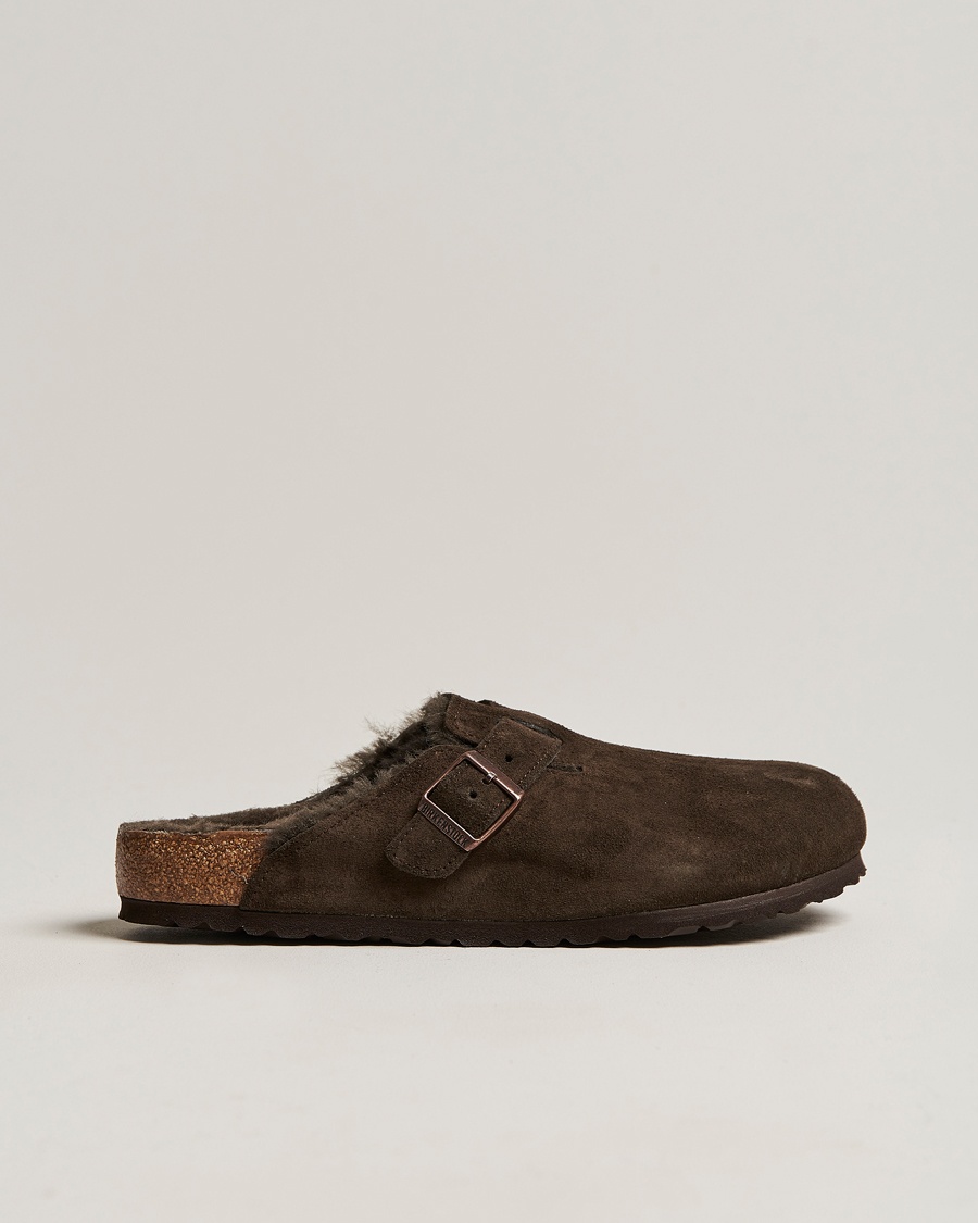 BIRKENSTOCK Boston Shearling Mocca Suede – Brown