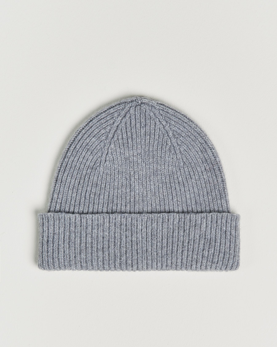 Le Bonnet Lambswool/Caregora Beanie Smoke – Grey
