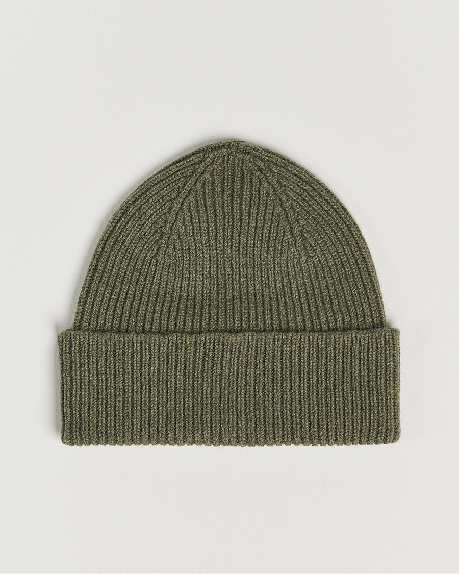 Le Bonnet Lambswool/Caregora Beanie Croco – Green