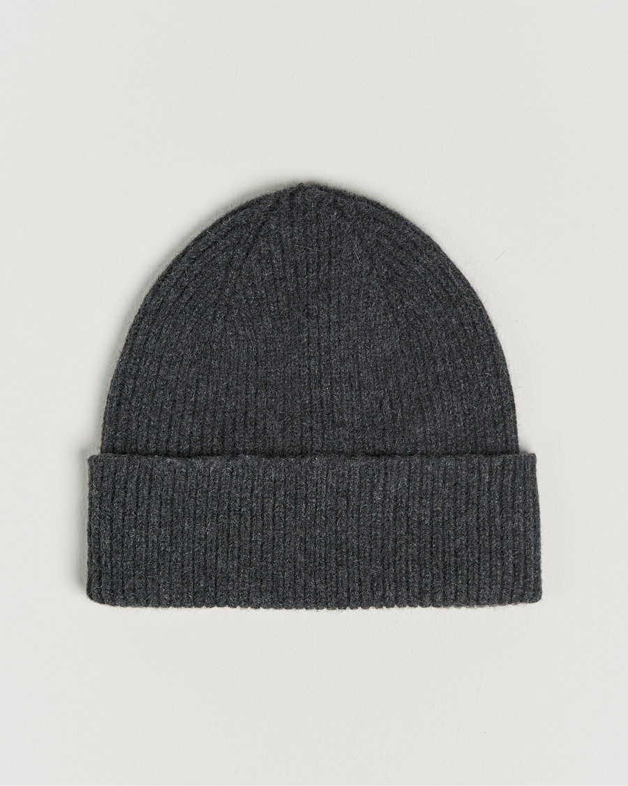 Le Bonnet Lambswool/Caregora Beanie Graphite – Grey