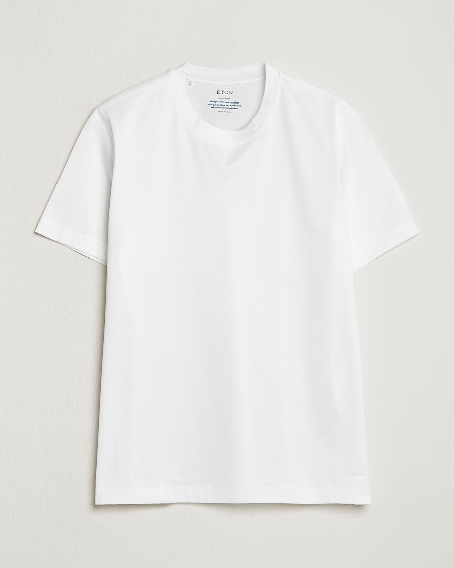 Eton Filo Di Scozia Cotton T-Shirt White – White