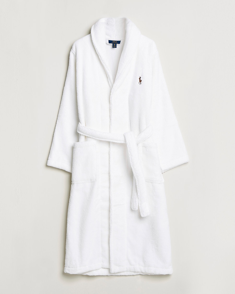 Polo Ralph Lauren Cotton Terry Robe White White – White