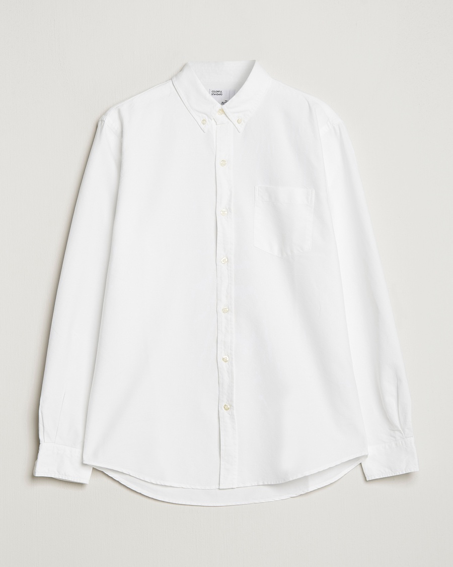Colorful Standard Classic Organic Oxford Button Down Shirt White – White