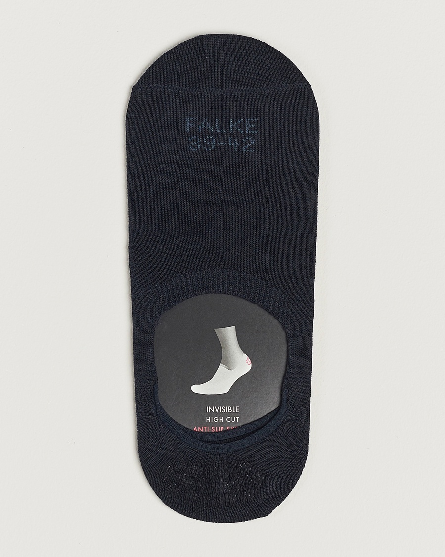 Men | Ankle Socks | Falke | Casual High Cut Sneaker Socks Dark Navy