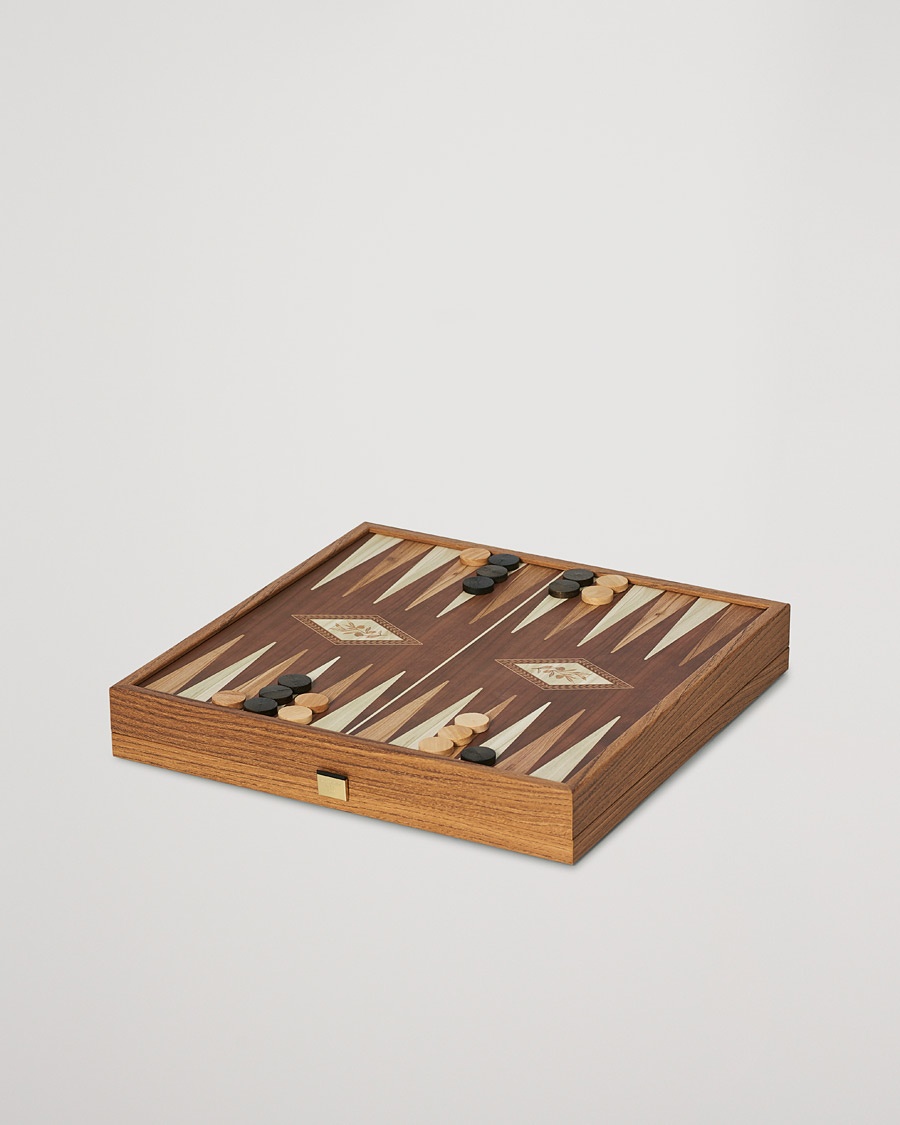 Manopoulos Chess/Backgammon Combo Game – Brown