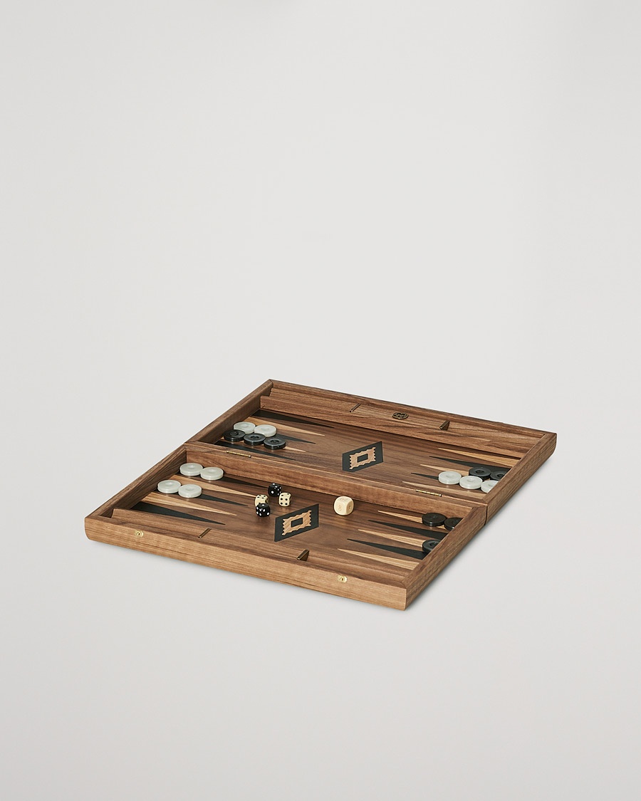 Men | Manopoulos | Manopoulos | American Walnut Backgammon With Side Racks