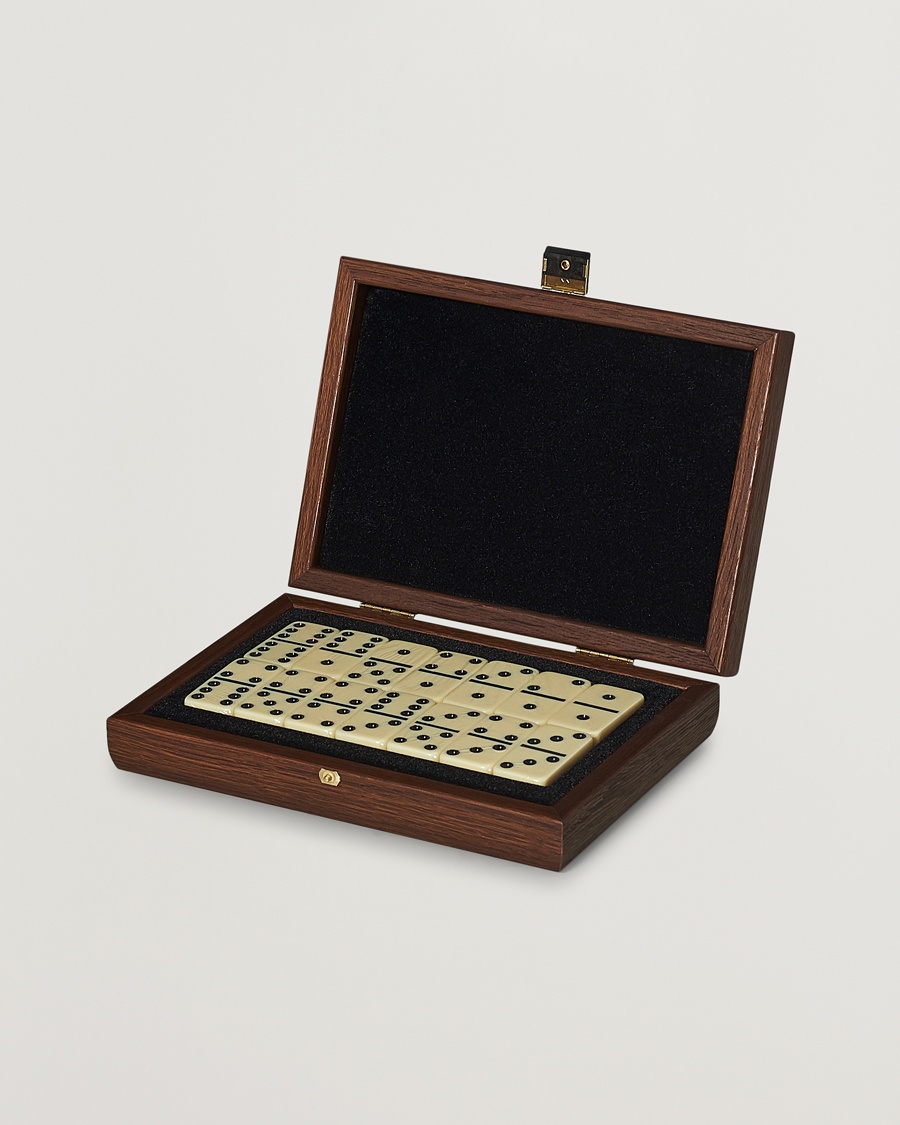 Manopoulos Wooden Domino Case Dark Brown – Brown