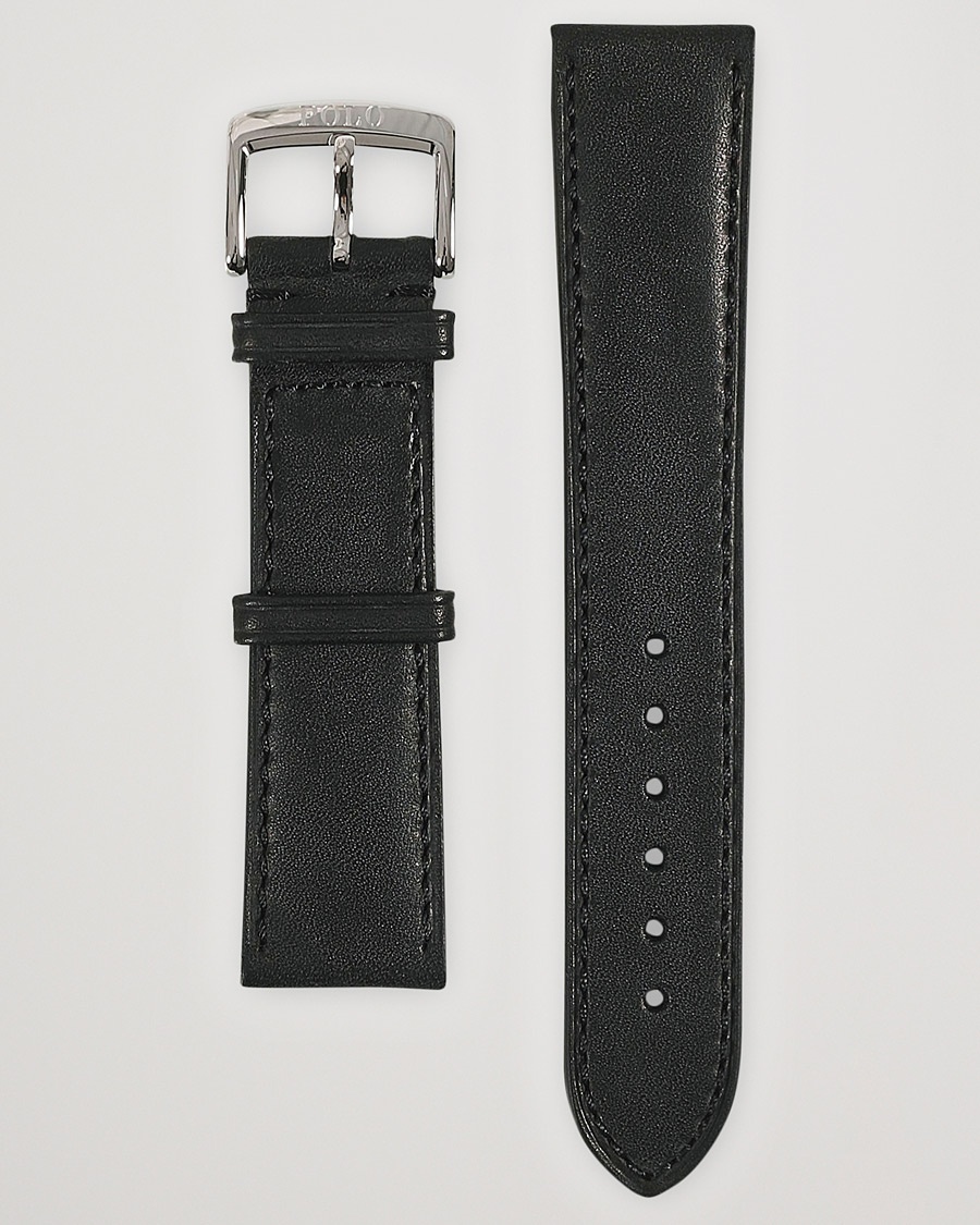 Polo Ralph Lauren Sporting Leather Strap Black – Black