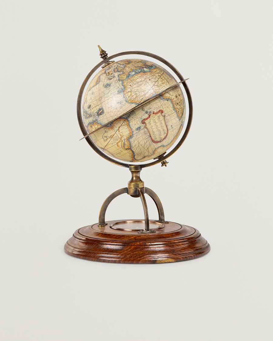 Authentic Models Terrestrial Globe With Compass – Brown