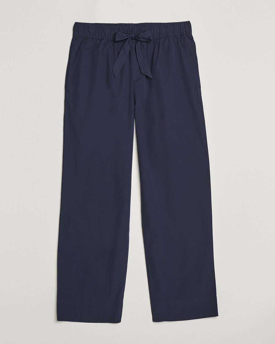 Tekla Poplin Pyjama Pants True Navy – Blue
