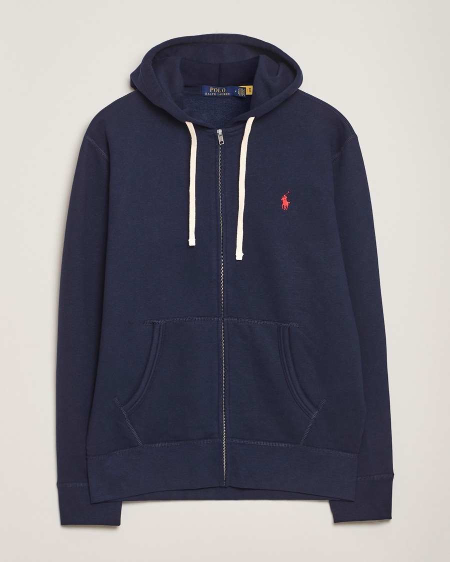 Polo Ralph Lauren Fleece Full Zip Hoodie Cruise Navy – Blue