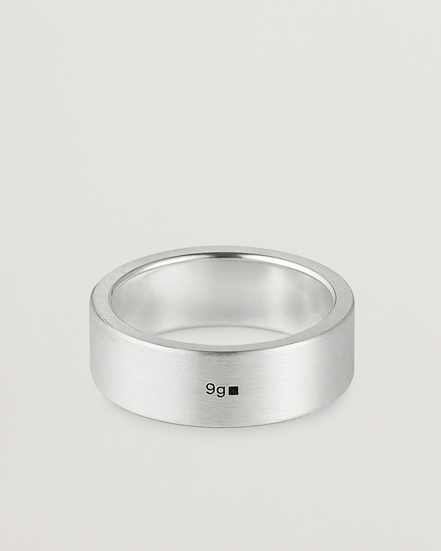 LE GRAMME Ribbon Brushed Ring Sterling Silver 9g – Silver