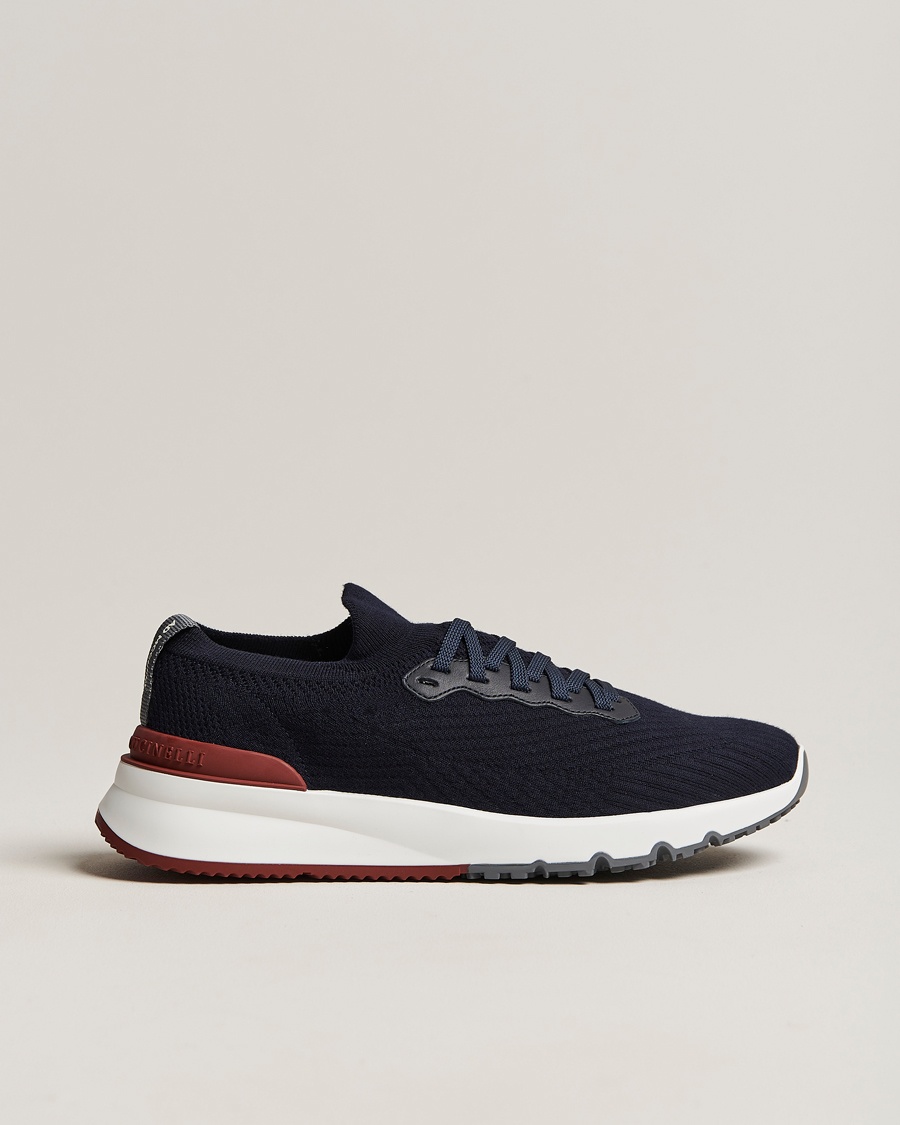 Brunello Cucinelli Mesh Running Sneakers Navy – Blue