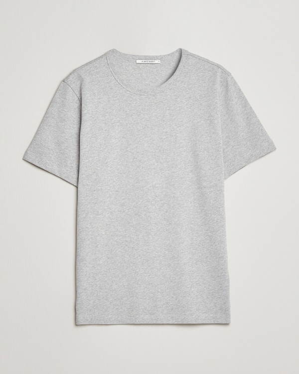 Men | A Day's March | A Day's March | Heavyweight T-Shirt Grey Melange