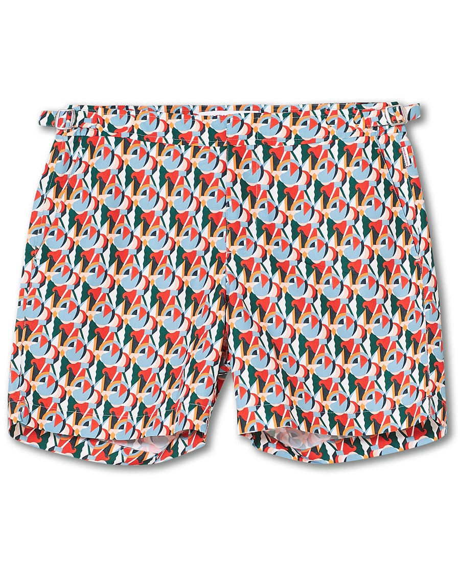 Orlebar Brown Bulldog Reuleaux Swim Shorts Red/Racing Green