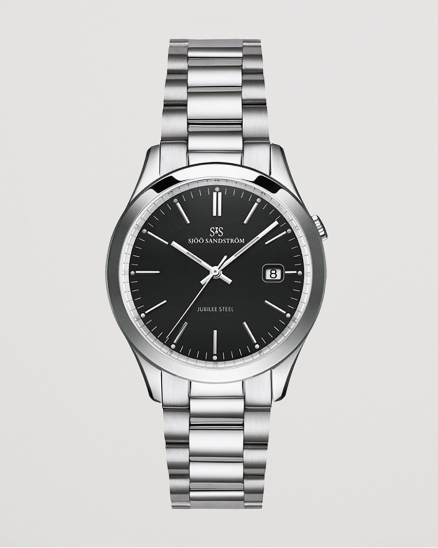 Sjöö Sandström Jubilee Steel Quartz 40mm Black/Steel – Black